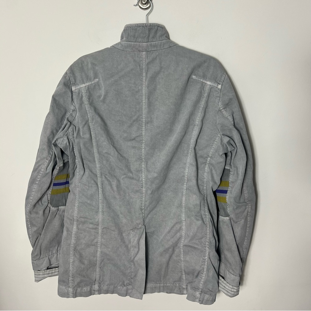 Moschino Men’s Blazer Canvas Cotton Linen Jacket Blazer Coat Gray Unique XL *S - Picture 6 of 12